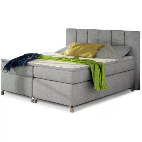 Basilio 140x200 boxspring ágy  szürke