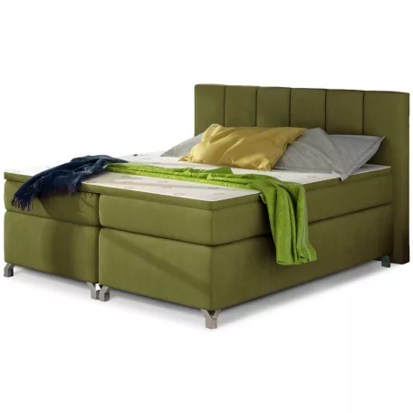 Basilio 140x200 boxspring ágy  zöld