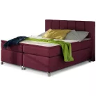Basilio 140x200 boxspring ágy  piros