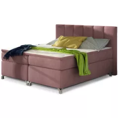 Basilio 140x200 boxspring ágy  rózsaszín