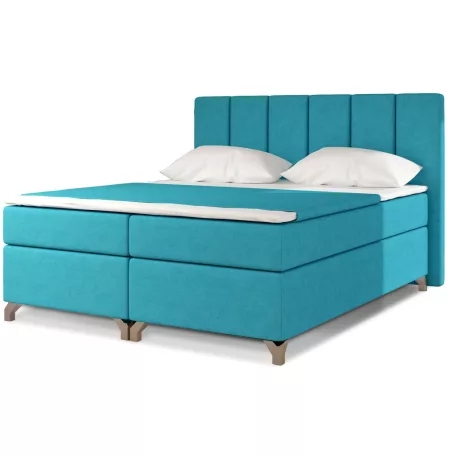 Basilio 140x200 boxspring ágy  kék