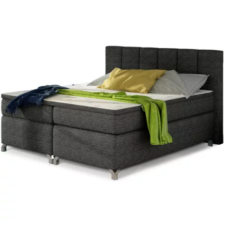 Basilio 160x200 boxspring ágy  sötétszürke