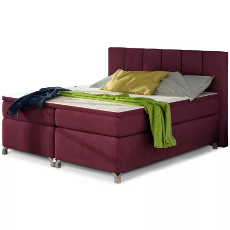 Basilio 180x200 boxspring ágy  piros