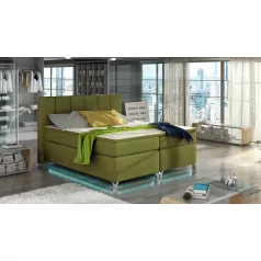 Basilio 140X200, Ledes Boxspring ágy, Zöld, Rivera 36