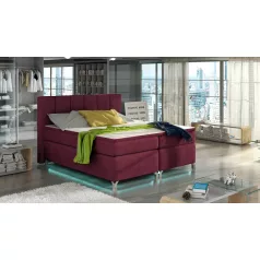 Basilio 180X200, Ledes Boxspring ágy, Piros, Rivera 59