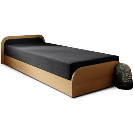 Parys ágy, fekete, bal