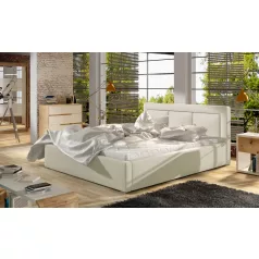 Belluno 140x200 fa keretes ágy  bézs