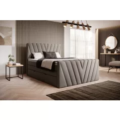 Candice 140x200 boxspring ágy  bézs