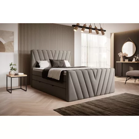 Candice 140x200 boxspring ágy  bézs