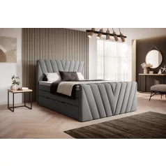Candice 160x200 boxspring ágy  szürke