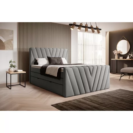 Candice 160x200 boxspring ágy  szürke