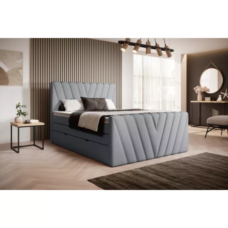 Candice 160x200 boxspring ágy  szürke