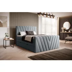 Candice 160x200 boxspring ágy  szürke
