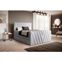 Candice 180x200 boxspring ágy  szürke