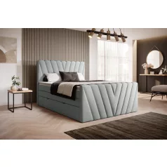 Candice 180x200 boxspring ágy  szürke