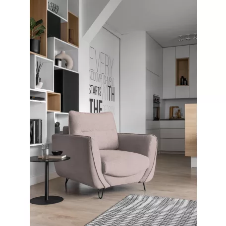 Silva 1f fotel, rózsaszín