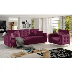 Asgard 3+1 lounge ülőgarnitúra szett, piros