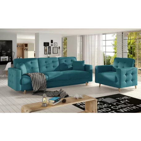 Asgard 3+1 lounge ülőgarnitúra szett, zöld