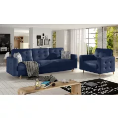 Asgard 3+1 lounge ülőgarnitúra szett, sötétkék