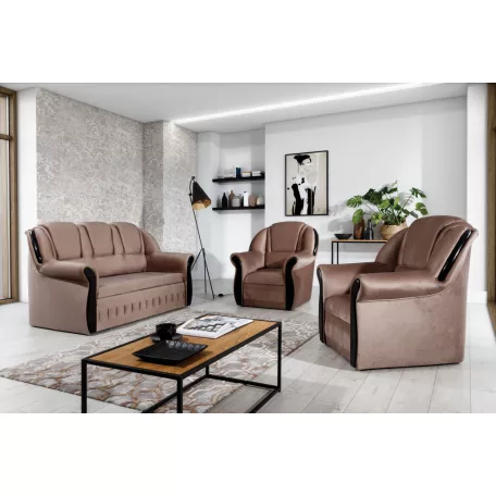 Lord 3+1+1 lounge ülőgarnitúra szett, világosbarna