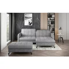   Corner lorelle+ pouf lounge ülőgarnitúra szett, szürke, jobb