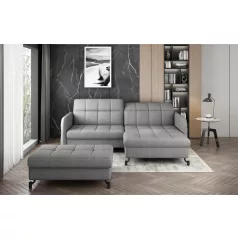   Corner lorelle+ pouf lounge ülőgarnitúra szett, szürke, jobb