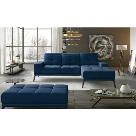 Corner torrense + pouf ülőgarnitúra szett, sötétkék, jobb