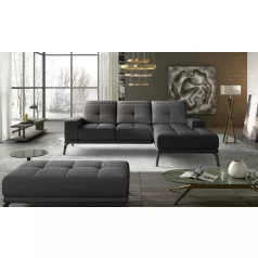 Corner torrense + pouf ülőgarnitúra szett, szürke, jobb