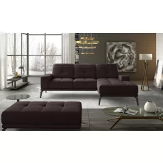   Corner torrense + pouf ülőgarnitúra szett, sötétbarna, jobb