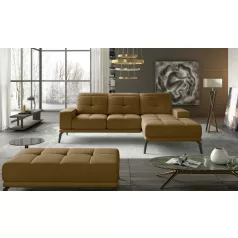 Corner torrense + pouf ülőgarnitúra szett, sárga, jobb