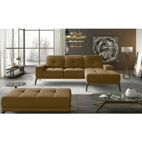 Corner torrense + pouf ülőgarnitúra szett, sárga, jobb