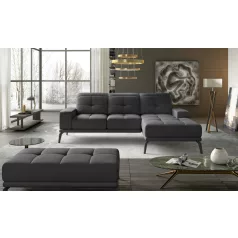   Corner torrense + pouf ülőgarnitúra szett, sötétszürke, jobb