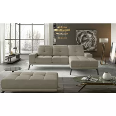 Corner torrense + pouf ülőgarnitúra szett, bézs, jobb