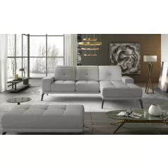 Corner torrense + pouf ülőgarnitúra szett, szürke, jobb