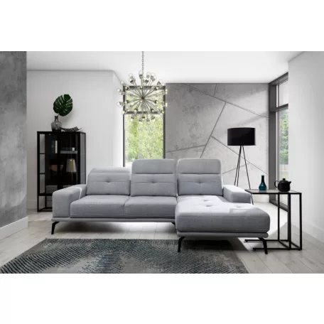 Corner torrense + pouf ülőgarnitúra szett, szürke, jobb