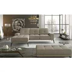   Corner torrense + pouf lounge ülőgarnitúra szett, bézs, bal