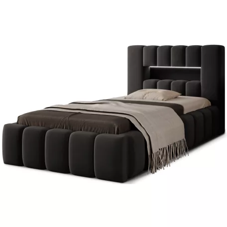 Lamica Ágy 90x200  sötétszürke