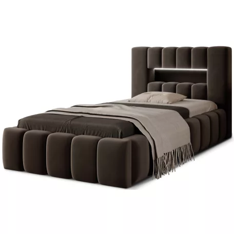 Lamica Ágy 90x200  sötétbarna