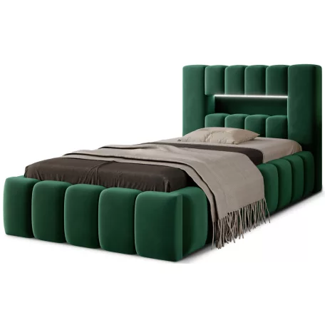 Lamica Ágy 90x200  sötétzöld