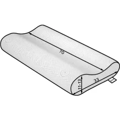 Termoelasztikus VP profilú párna, Mikroszálas, Fehér