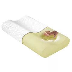 Termoelasztikus párna Visco, Mikroszálas, Fehér