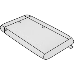 Párna Latex Standard, Mikroszálas, Fehér