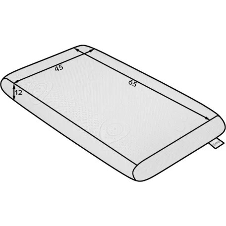 Párna Latex Standard, Mikroszálas, Fehér