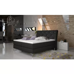 Adel 160x200 boxspring ágy  fekete
