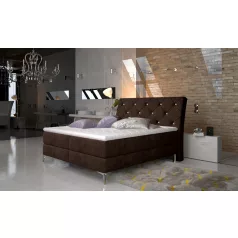 Adel 160x200 boxspring ágy  barna