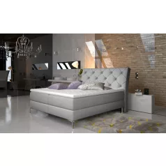 Adel 180x200 boxspring ágy  szürke