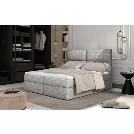 Amber 145x210 boxspring ágy  szürke