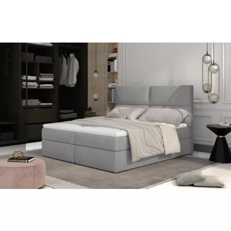 Amber 145x210 boxspring ágy  szürke