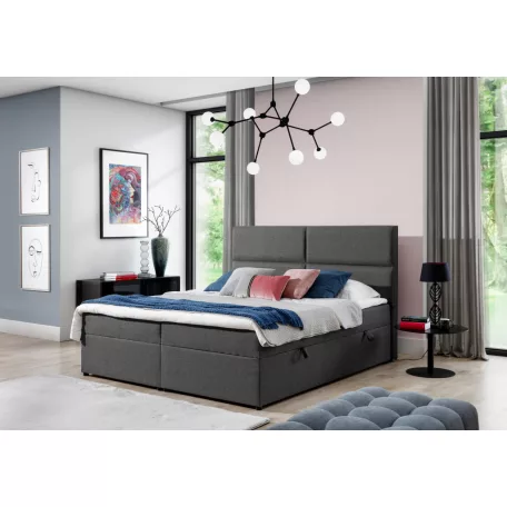 Amber 145x210 boxspring ágy  barna