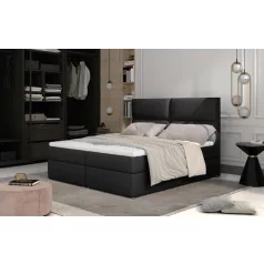 Amber 165x210 boxspring ágy  fekete
